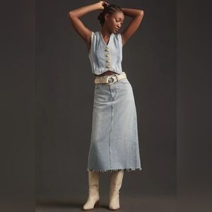 NWT | AGOLDE Della Denim Midi Skirt, Size 31